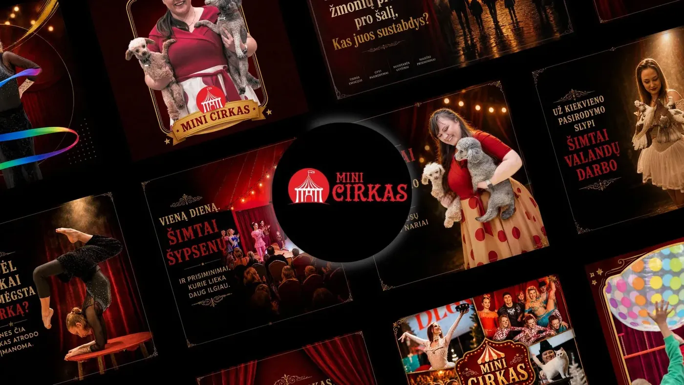 Mini Cirkas turinys socialiniams tinklams